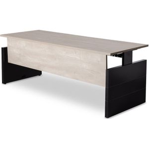 Directiebureau Exclusive-line 200 x 80 cm | Keuze uit 5 bladkleuren | Interne verticale kabeldoorgang | Hoogte instelbaar