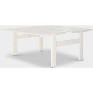 Solidesk bench werkplek,bladkleur naar keuze, 2x 160 x 80 cm, hoogte instelbaar onderstel | Keuze uit 6 bladkleuren | Geschikt voor 2 personen |