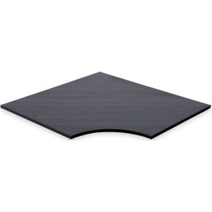 Hoekblad 120 x 120 cm voor hoekbureau Shadow Black | 2,5 cm dik | Verkrijgbaar in 6 kleuren | Melamine spaanplaat