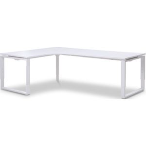 Hoekbureau Top-line 168 x 168 cm | Keuze uit 6 bladkleuren | 15 afmetingen | Rond hoekblad