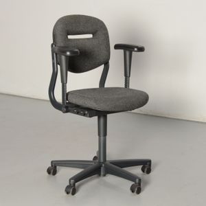 Ahrend 220 bureaustoel, lichtgrijs,3D armleggers | Lage rug, 36 cm