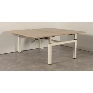 Samas bench werkplek handslinger, nieuwe bladen naar keuze, 2 x 160 x 80 cm |
