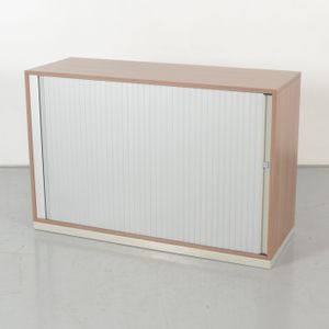 Steelcase roldeurkast, kersen havanna, 79 x 120 cm, incl. 1 legbord | Incl. topblad | Gemaakt van melamine | Sleutel bestelbaar