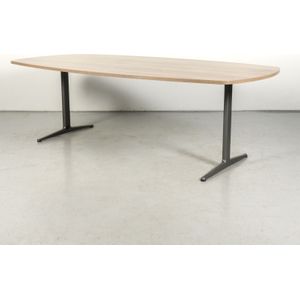 Ahrend Vergadertafel 240 x 120 cm | Ovaal blad | Voor 6 8 personen | Uitstekende A-merk kwaliteit