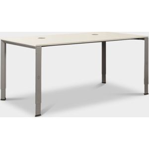 Ahrend 700 bureau, lichtgrijs blad, 160 x 80cm, hoogte instelbaar onderstel |