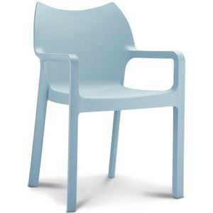 Designstoel Monaco Zilver | Verkrijgbaar in 8 kleuren | Cradle-to-cradle certificaat | Stapelbaar