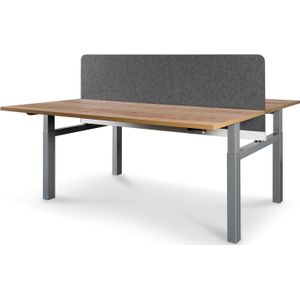 Duo bureauwand Lövsta 60 Dark Grey | Akoestische wand | Verkrijgbaar in 4 verschillende kleuren | Licht gewicht