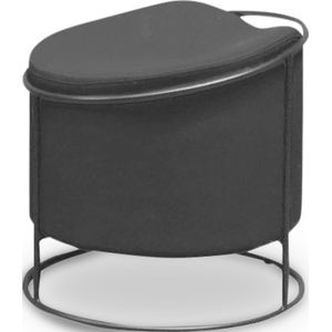 Hocker Pretara S Antraciet | Stoffen bekleding |