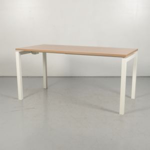 Kantinetafel Solidesk Kersen Havanna blad 160 x 80 cm | Blad van melamine | 4-poot onderstel | Hoogte instelbaar