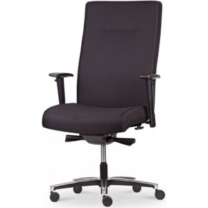 Bureaustoel Arie Zwart | Extra comfortabele zitting | Max. belasting van 200 kg | Multifunctionele wielen