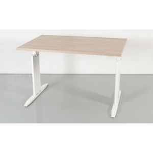 Lensvelt bureau, bladkleur naar keuze, 120 x 80 cm, hoogte instelbaar onderstel | Hoogte instelbaar onderstel | Compact formaat | Keuze