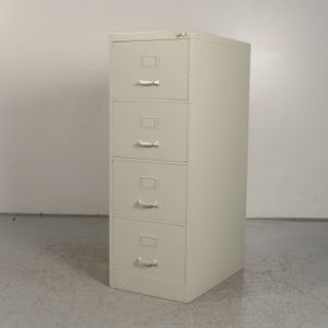 Dossierkast Officenow Lichtgrijs 131 x 47 x 71,5 cm 4 laden | 4 laden | Geschikt voor hangmappen | Middel model