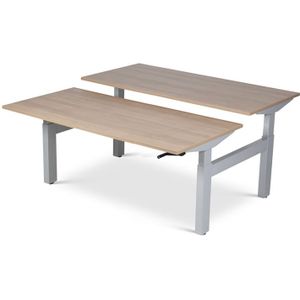 Recht duo bureau Opal handslinger 180 x 160 cm | Keuze uit 6 bladkleuren | Geschikt voor 2 personen | 3 afmetingen
