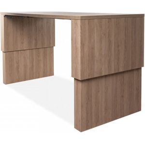 Zit-sta bureau Executive 200 x 100 cm | Tot 128 cm hoog | Luxe directiebureau | Extra veel werkruimte