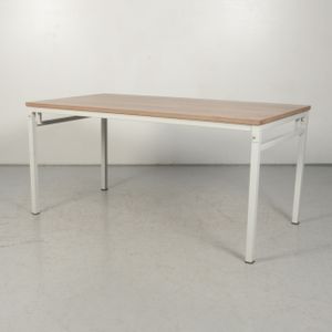 Klaptafel Solidesk 160 x 80 cm | Bladkleur naar keuze | Blad van melamine | Voldoende ruimte | 4-poot onderstel