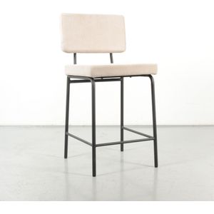 Barkruk Gränna Beige | 100% gerecyclede stof | Gepoedercoat frame | Waterafstotende stof