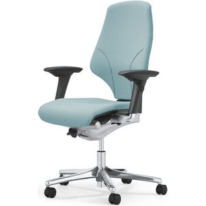 Bureaustoel Giroflex 64-3578 Lichtblauw | Organicmove-mechanisme | 3D armsteunen | Ergonomisch ziten rugprofiel