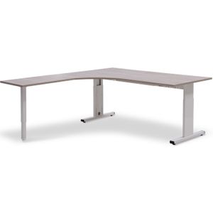 Hoekbureau T-line wing aanbouw 180 x 200 cm | Keuze uit 6 bladkleuren | Rond hoekblad | Handig aanbouwblad