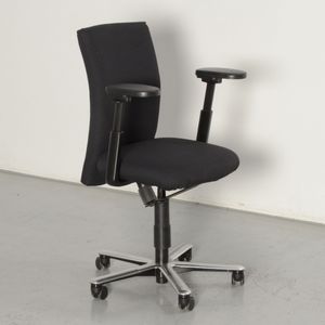 Frontseat bureaustoel, zwart , 4D armleggers |