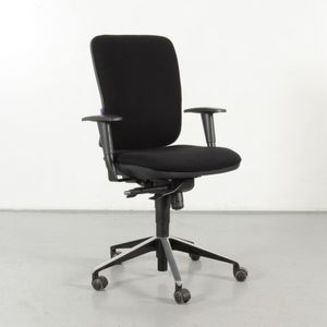 Beta Aalsmeer bureaustoel, zwart, 2D armleggers | Met synchroonmechanisme | Verstelbare zitdiepte