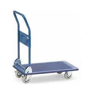 Magazijnwagen 3100 | Zwenkwielen met rem | Uitgevoerd in blauw | Draagvermogen: 150 of 250 kg