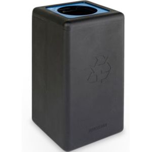 Circulaire Papierbak Brickbin 65 liter Zwart | Afvalbak | 100% circulair | opening