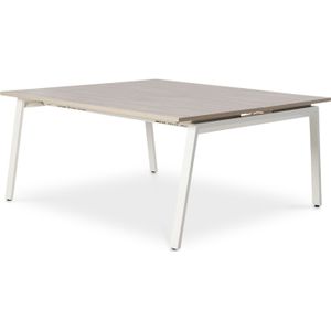 Bench werkplek Design-line 2 personen | Geschikt voor 2 personen | Keuze uit 6 bladkleuren | Keuze uit 3 onderstelkleuren