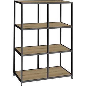 Wandkast Flexwall 80 6-vaks | Modulair systeem | Verkrijgbaar in 3 kleuren | Legbord met houtnerfstructuur