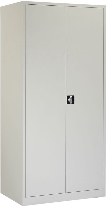 Draaideurkast 195 x 92 x 60 cm Lichtgrijs | Met 4 legborden | Extra diep; 60 cm | Lichtgrijs