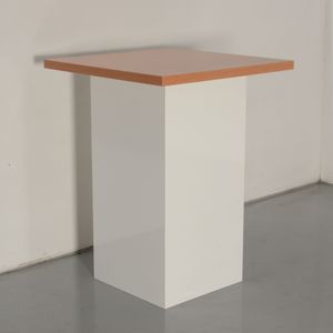 Solidesk statafel, kersen havanna blad, 80 x 80 x 105 cm, vaste hoogte onderstel | Geschikt voor 2-4 personen