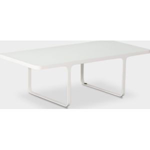Naugthone Trace bijzettafel, melkglas / wit, 110 x 55 cm |