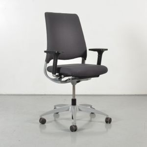 Drabert Salida bureaustoel, antraciet, 4D armleggers | Gestoffeerd | Met synchroonmechanisme |