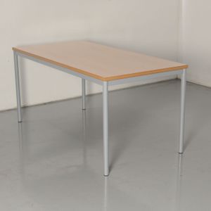 Vepa kantinetafel, wild peren blad, 160 x 80 cm, vaste hoogte onderstel | 4-poot onderstel | Geschikt voor 4-6 personen