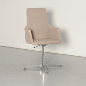LD seating Harmony 832-RA-PRA designvergaderstoel, taupe, draaibaar onderstel |