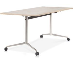 KlapVergadertafel Smart 180 x 80 cm | Keuze uit 6 bladkleuren | 2 afmetingen | Verrijdbaar