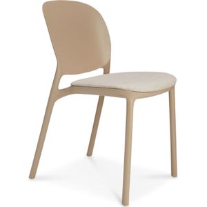Designstoel Scab Hug Poltrona 2381 Dove Grey | Per 6 te bestellen | Met zitkussen | Stapelbaar