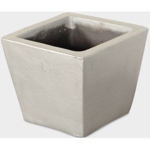 Vierkante aluminium bloempot Officenow, 24 x 24 x 20 cm. |