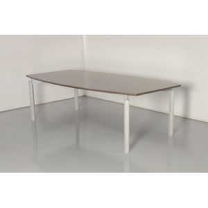 Bulo H2O vergadertafel, antraciet eiken blad, 240 x 120 cm, vaste hoogte onderstel |