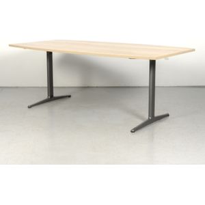 Ahrend Vergadertafel 200 x 100 cm | Keuze uit 4 bladkleuren | Voor 4 6 personen | Uitstekende A-merk kwaliteit