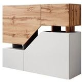 Meubella Dressoir Canberra - Eiken - Wit - 120 cm