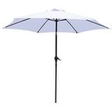 Parasol Luxe 6-ribs - � 300cm - wit