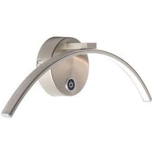 QAZQA Moderne wandlamp staal incl. LED met touch dimmer - Arch