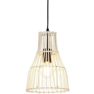 QAZQA Landelijke hanglamp rotan 20 cm - Botello