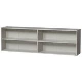 Basiclabel Muurkast Klink - Grenen - Mist - 60x200x35