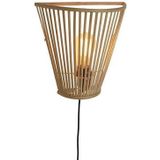 GOOD&MOJO Wandlamp Merapi - Bamboe - 30x15x30cm - Binnen Modern