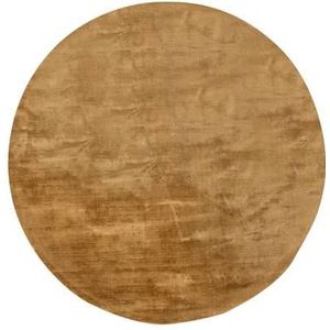 Interieur05 Vloerkleed Felva Goud Rond Viscose 220 cm