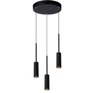 Lucide TUBULE Hanglamp 3xGe�ntegreerde LED - Zwart