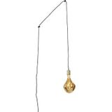 QAZQA Moderne hanglamp goud met stekker incl. LED lamp dimbaar -