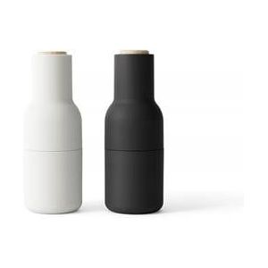 Menu - Bottle grinder - Peper-en Zoutmolen - Ash - Carbon - Beuk - Set van 2