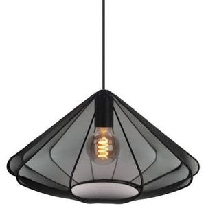 EGLO Dolwen Hanglamp - E27 - Ø 42,5 cm - Zwart - Textiel